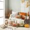 Glitzhome® Cotton Embroidered Pumpkin Pillow Cover